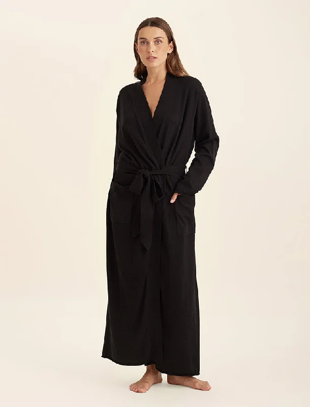 Cotton Cashmere Maxi Robe