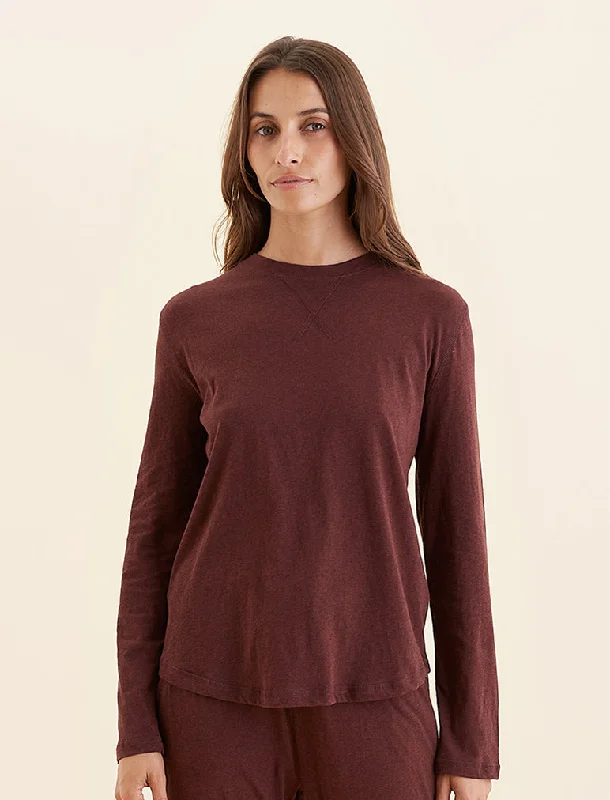 Jada Organic Cotton Knit Long Sleeves Tee