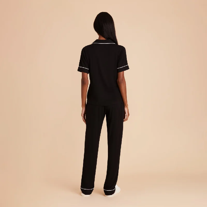 Jonny Short Sleeve and Pant Set - Black