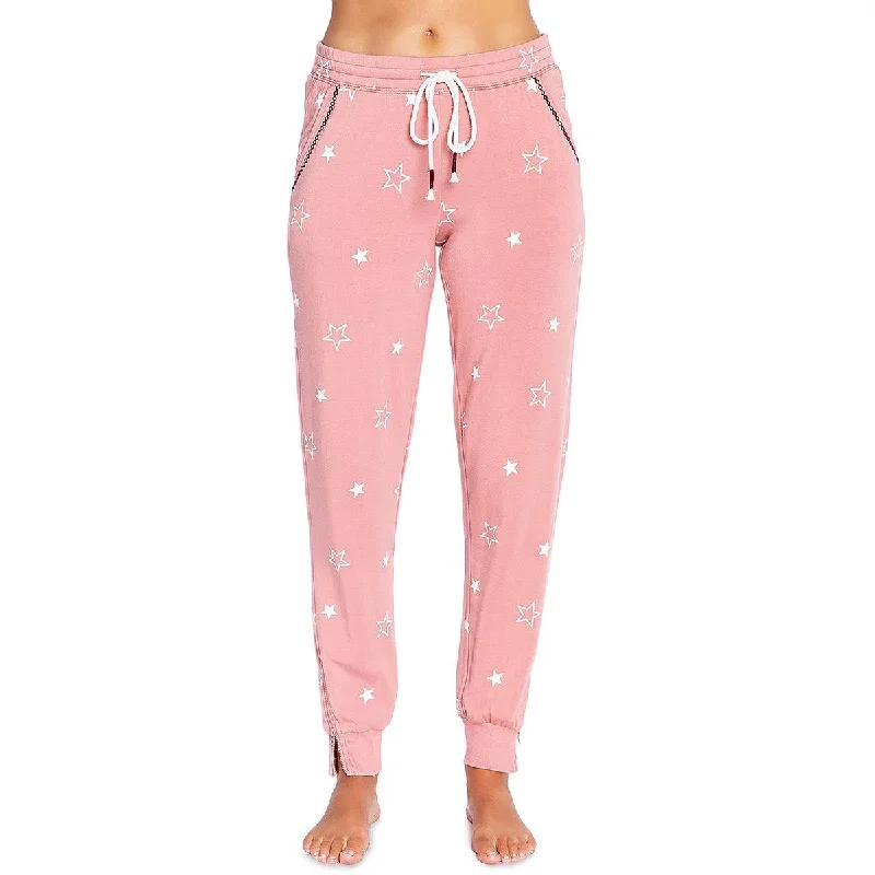 P.J. Salvage Womens Fleece Star Print Sleep Pant