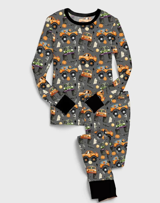 [Pre Order] Creepy Cute Monster Jam - Bamboo Long Sleeve Lounge Set EST SHIP MID SEPT