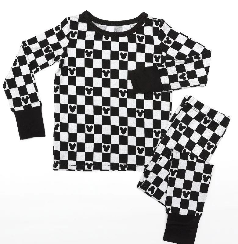 Magic Collection Checkered Ears - Bamboo Long Sleeve Lounge Set