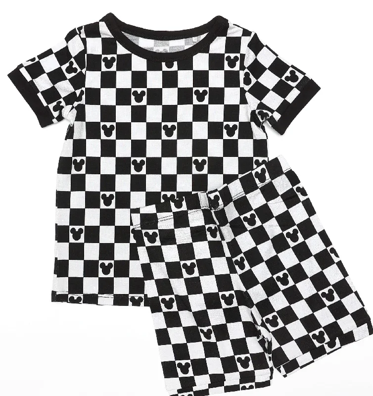 Magic Collection Checkered Ears - Bamboo Short Sleeve Short Lounge Set