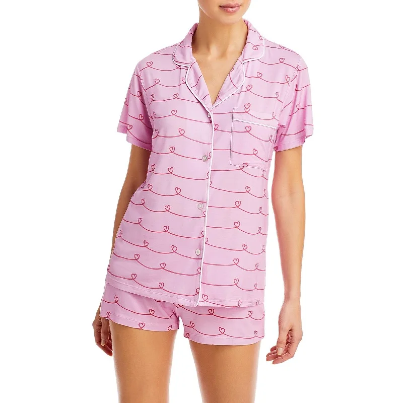 Stripe & Stare Womens 2PC Nightwear Short Set