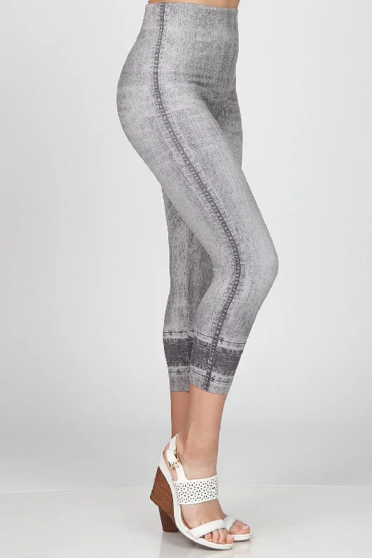 B4223XLJ Extended High Waist Capri Leggings