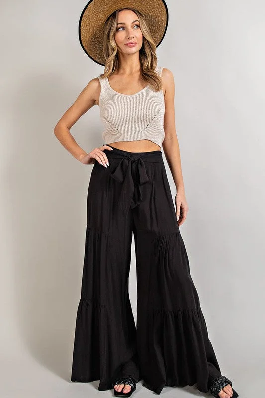 Bonnie Wide Leg Pants Black