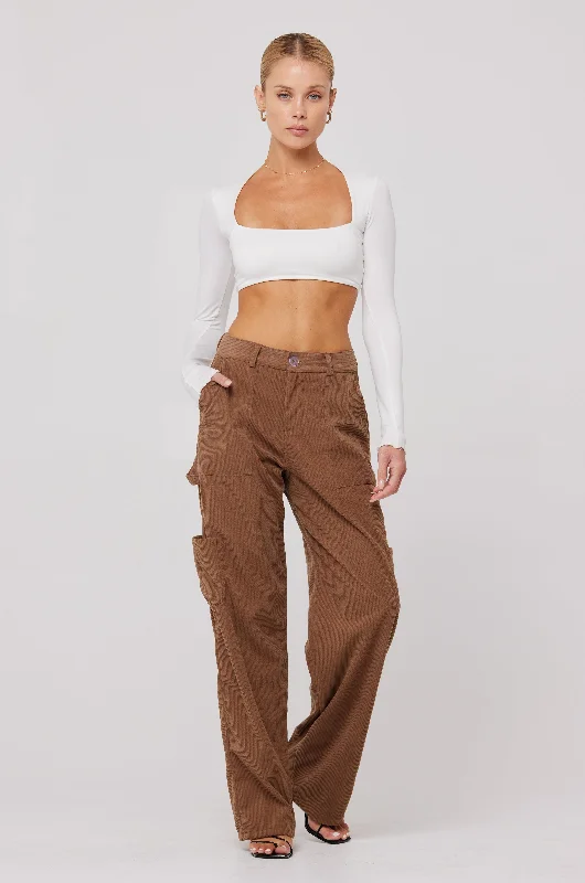 Elsa Cargo Pant in Espresso