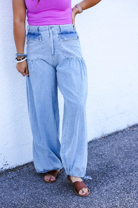 Josie Denim Wide Leg Pants