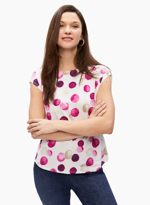 Polka Dot Print Top