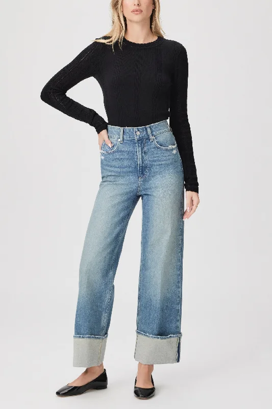 Sasha Ankle Wide Cuff Jeans - Storybook