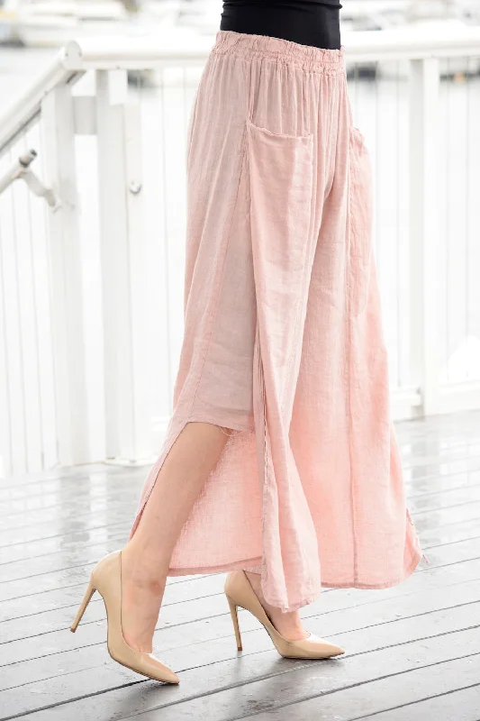 Side Pleated Pants