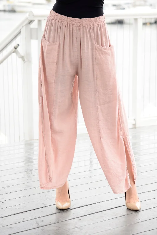 Side Pleated Pants