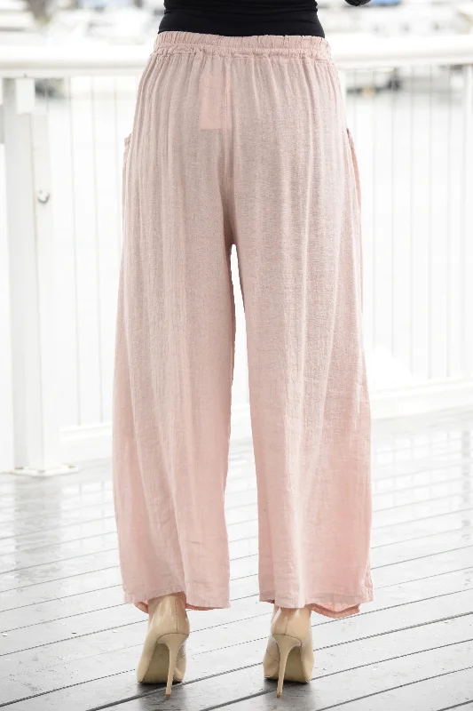 Side Pleated Pants