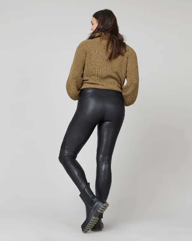 Spanx: Faux Leather Moto Leggings - 20136R