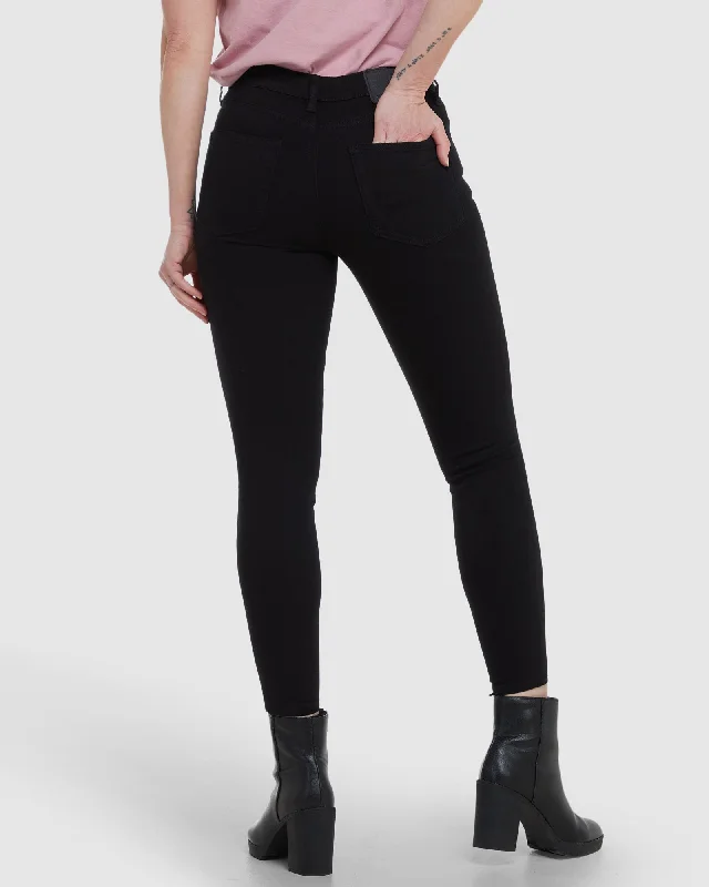 Studios High Rise Skinny Jeans | Black Black