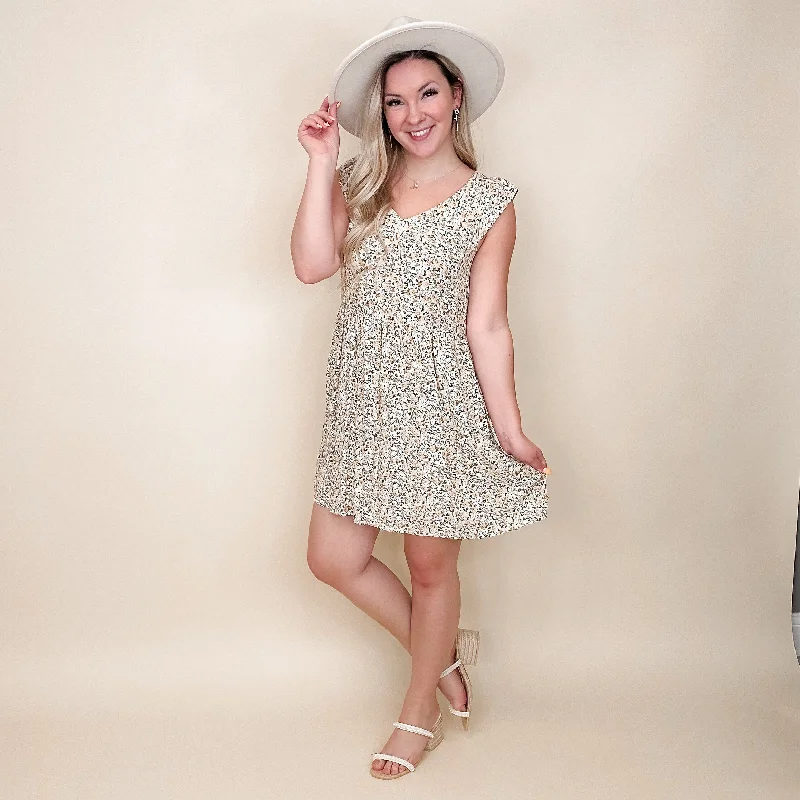 Passing the Time Rayon Floral Avery Mae Mini Dress Elegant Satin Mini Dress